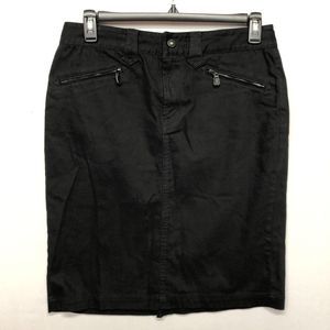 Lauren Ralph Lauren Women Denim Straight & Pencil Skirt Size 10 Black M112 -2